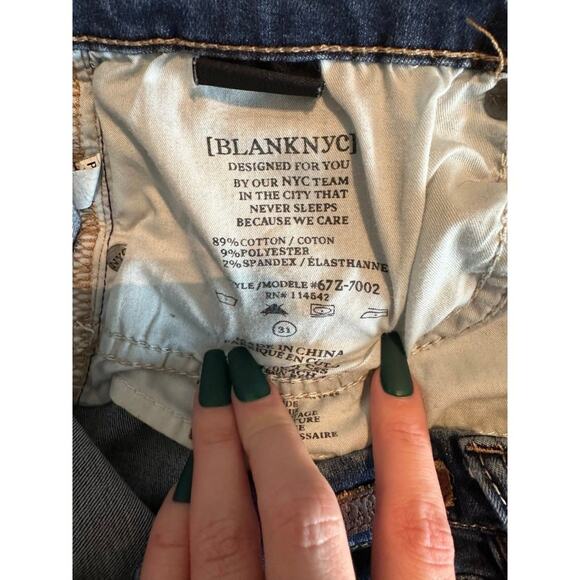 Blank NYC The Great Jones High-Rise Skinny Jeans size 31 distressed womens - Picture 6 of 6